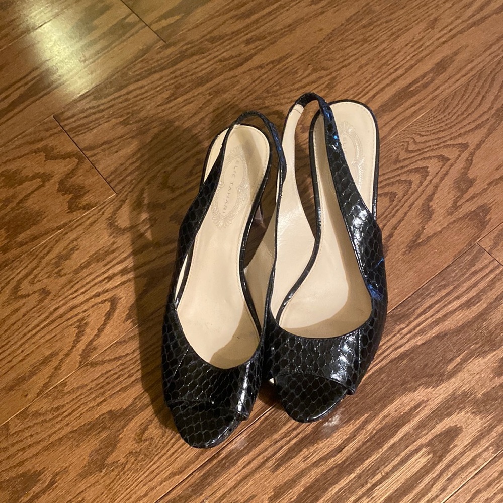 Elie Tahari Designer Heels, Style 3812, 4” Heel, Size 38.5, Like New, Hardly Wrn